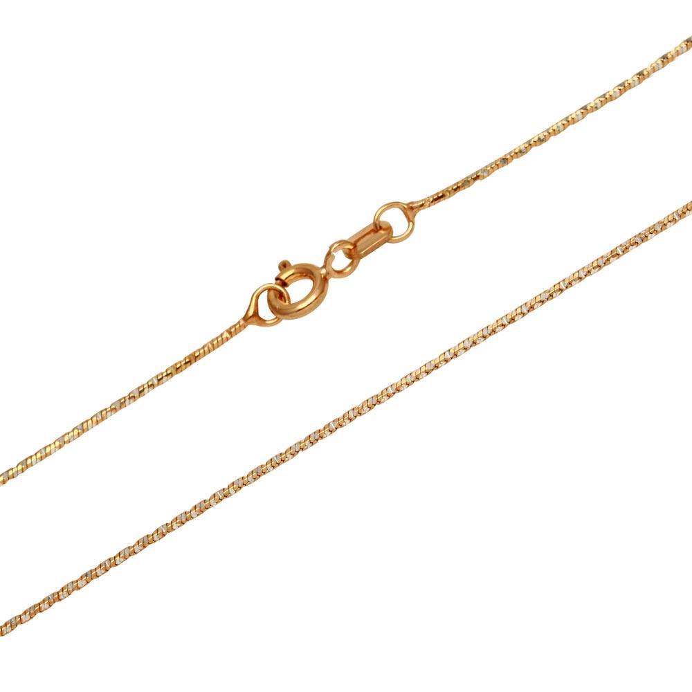 Rose Gold Plated 925 Sterling Silver 8 Sided Snake DC 025 Chain 1mm - CH175 RGP