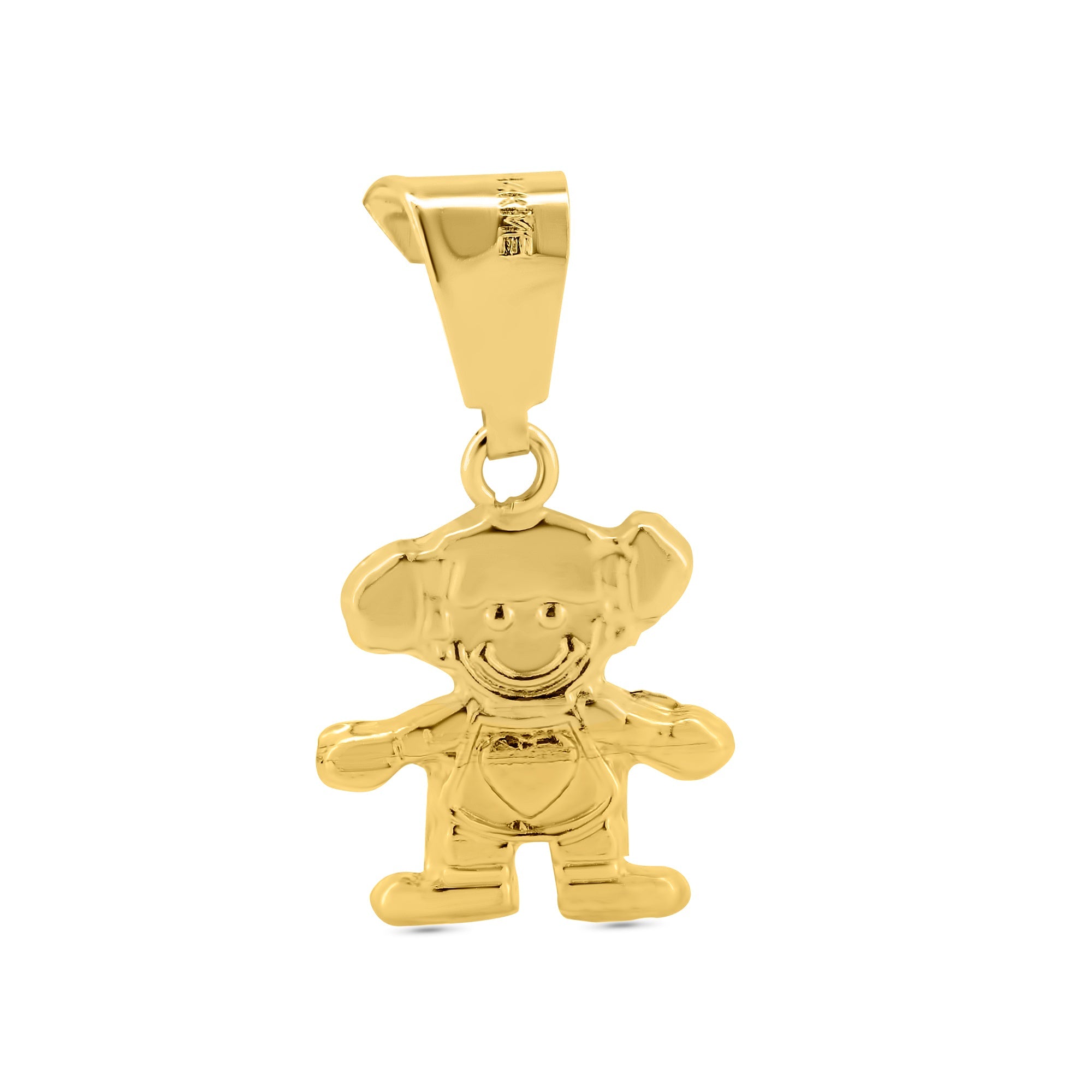 14P00043 - 14 Karat Yellow Gold Girl Pendant