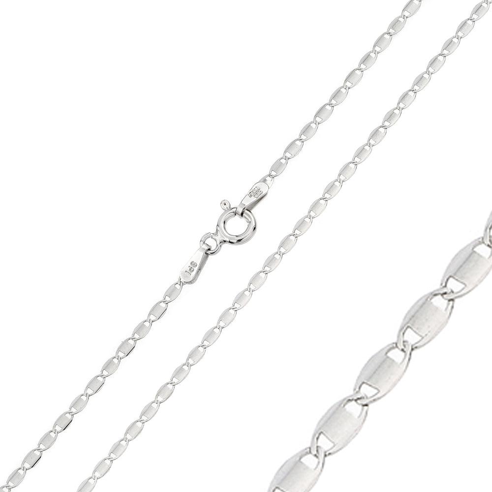 Silver 925 Rhodium Plated Confetti 030 Chain 1.6mm - CH118 RH