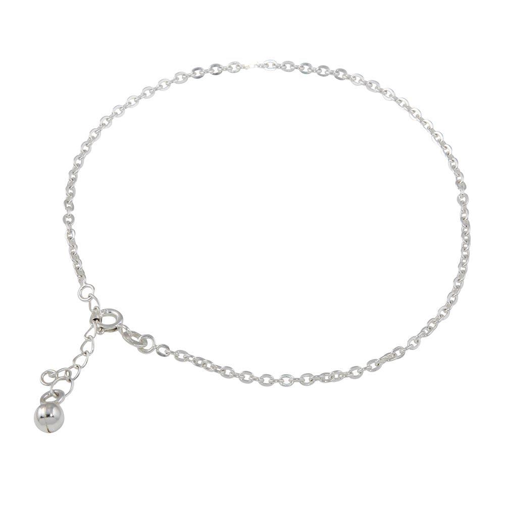 Silver 925 Link Bell Anklet - ANK00020