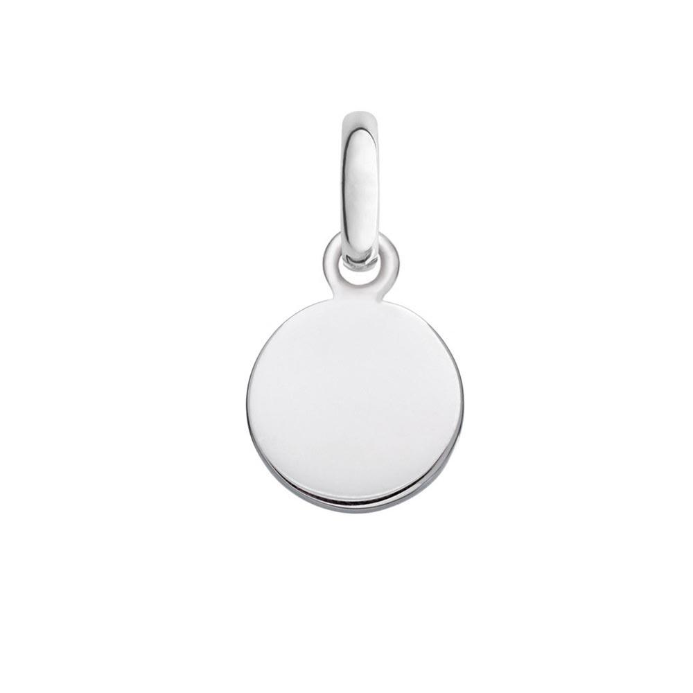 High Polished 925 Sterling Silver Engravable Disc Charm 15mm - ARP00026