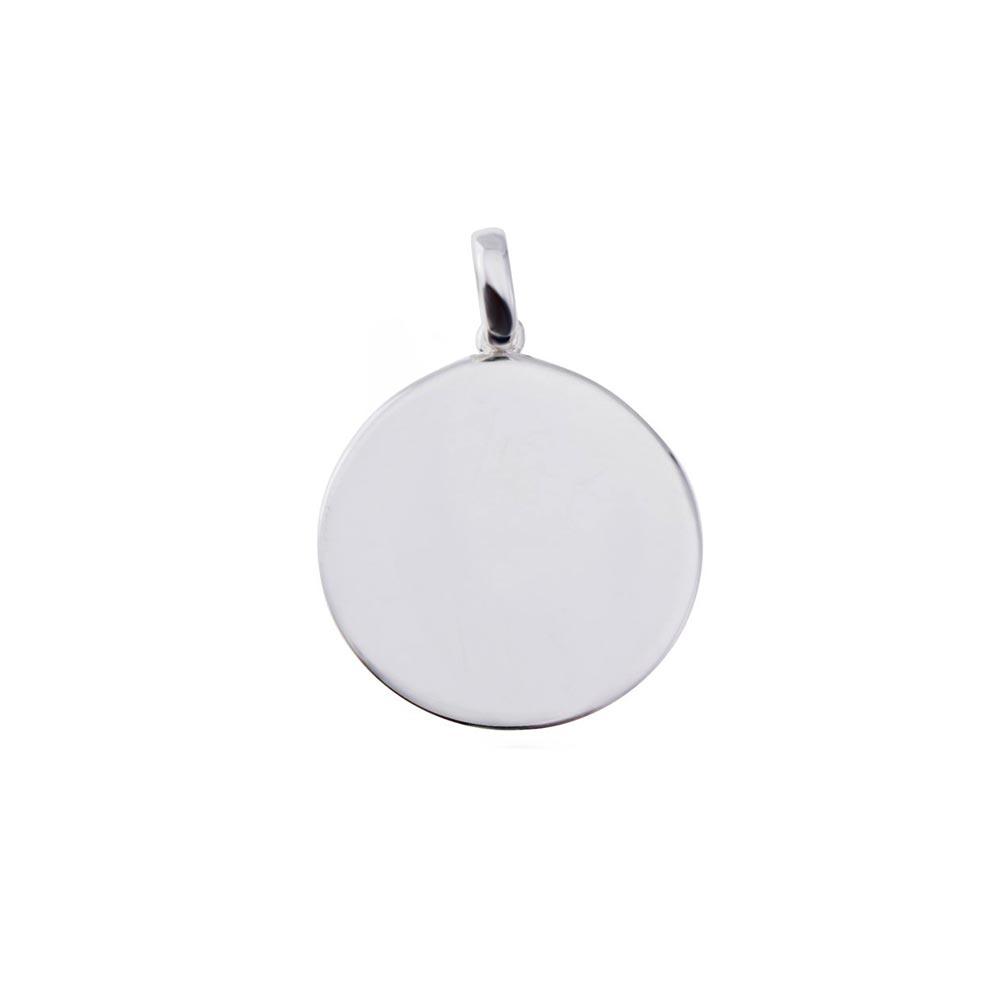 High Polished 925 Sterling Silver Disc Engravable 20mm - CARP00024