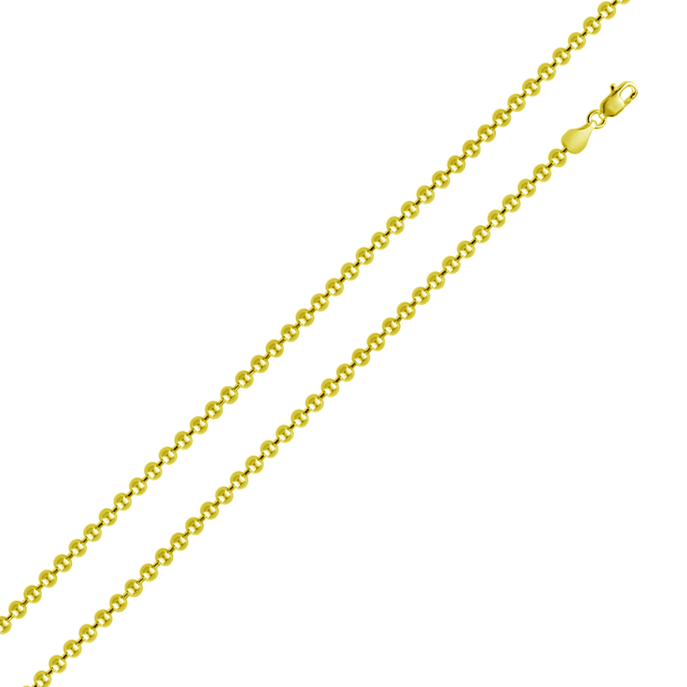 Gold Plated Bead 150 Chain 1.5mm - CH112 GP