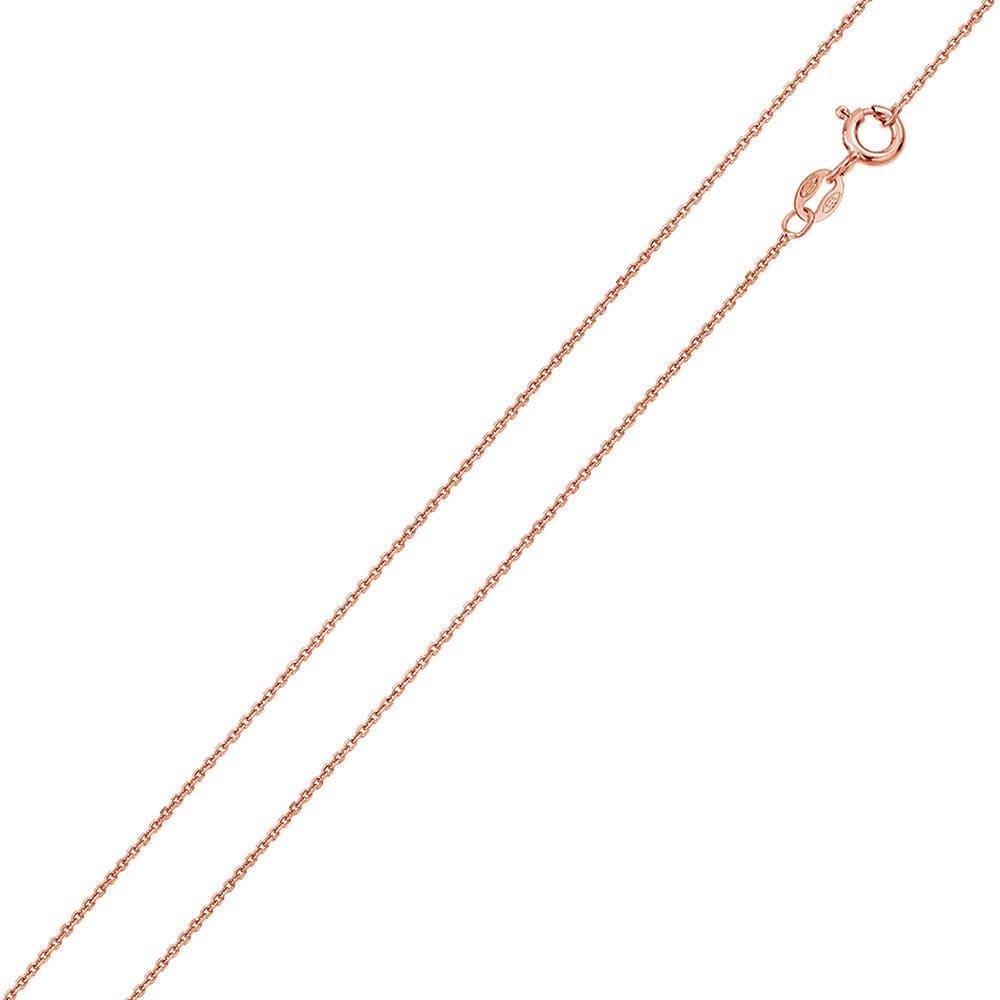 Rose Gold Plated 925 Sterling Silver Anchor 025 Chain 1mm - CH182 RGP