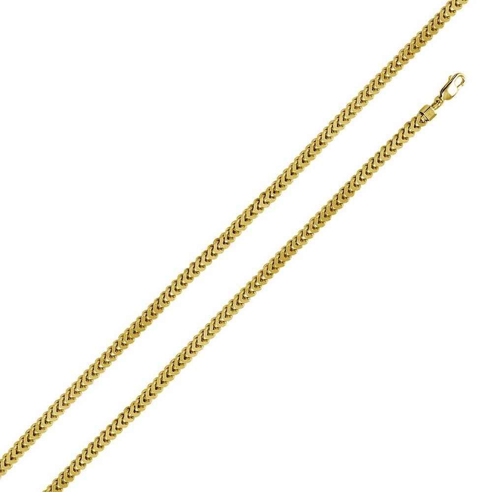 Gold Plated 925 Sterling Silver Franco Chain 4.7MM - CHHW105 GP