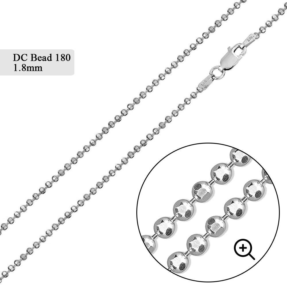 Diamond Cut Bead 180 Chains 1.8mm - CH503