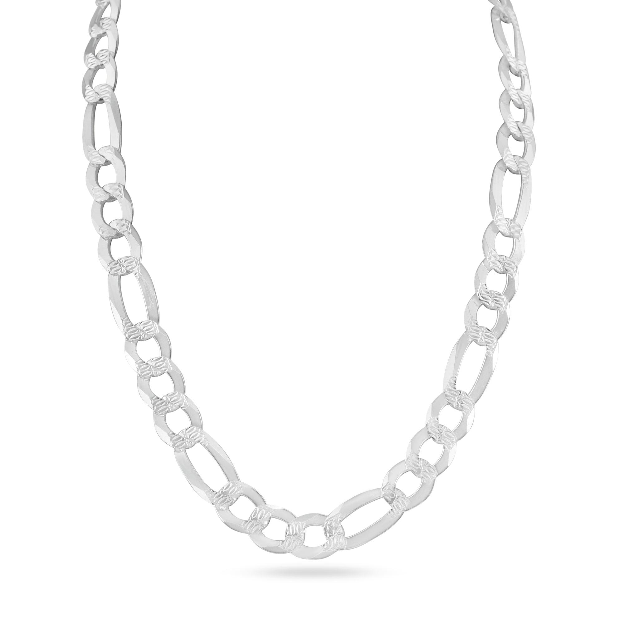 Diamond Cut Figaro 200 Chain or Bracelet 8.9mm - CH639