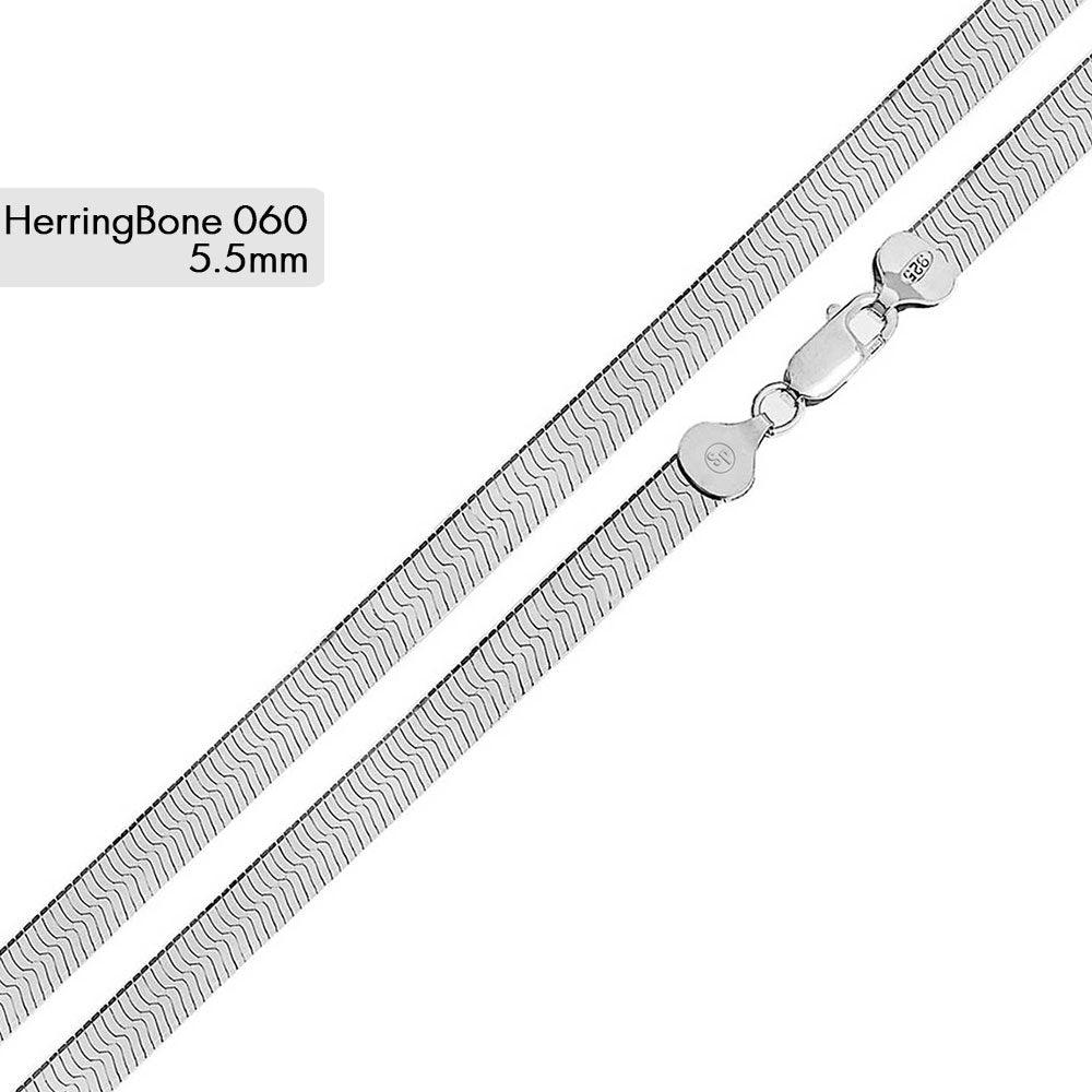 Herring Bone 060 Chains or Bracelet 5.5mm - CH814