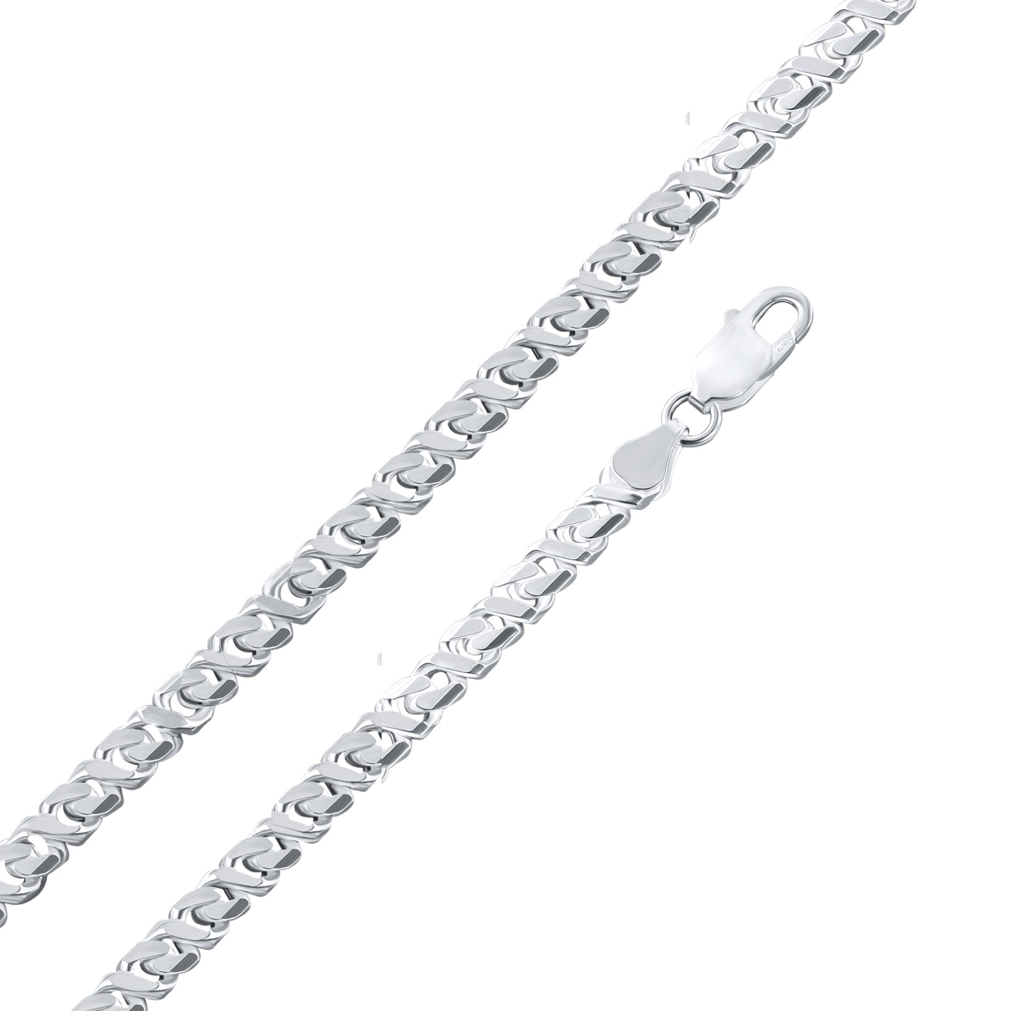 Sterling Silver Dollar Cuban Diamond Cut 130 4.1mm Chain - CH828