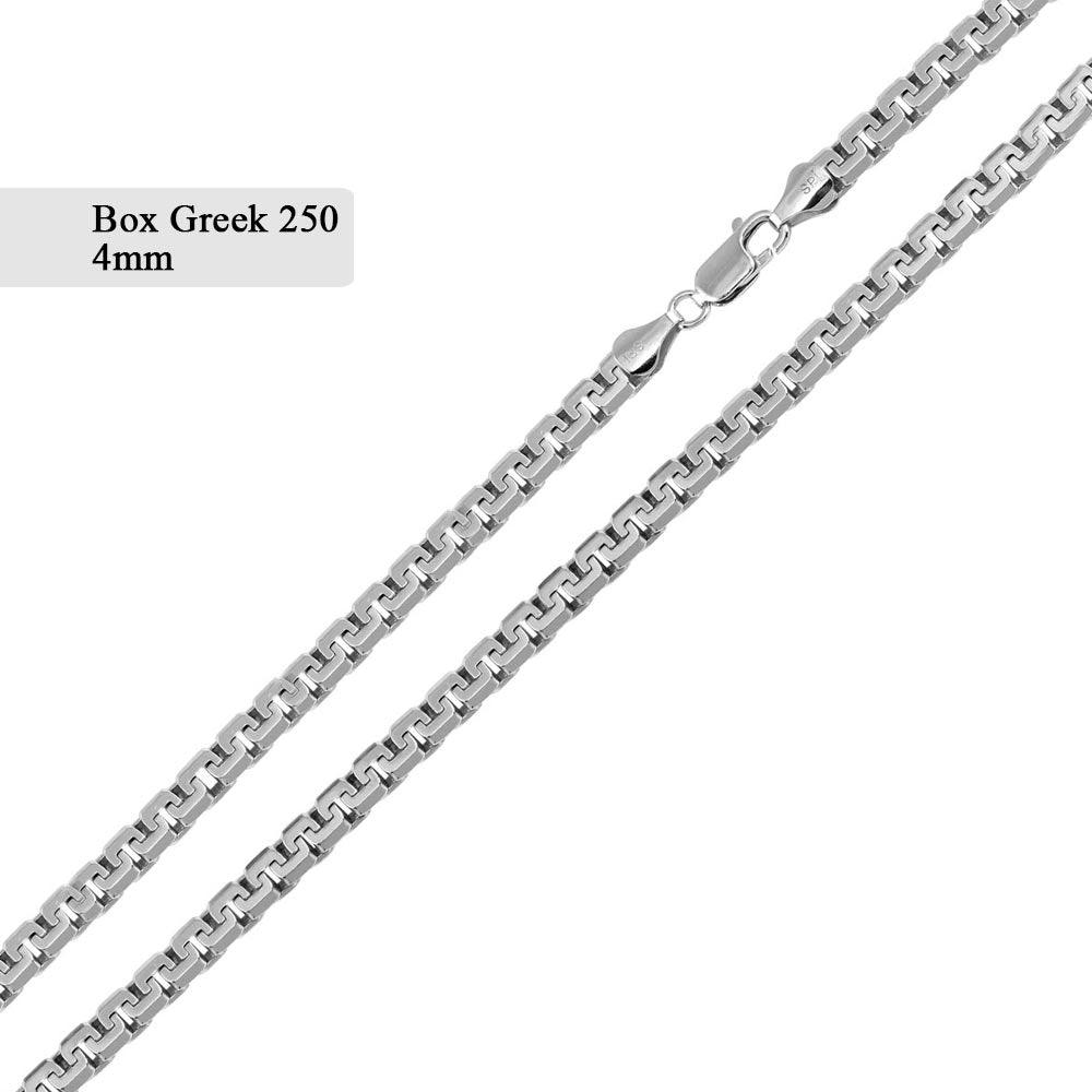 Greek Box Diamond Cut 250 Chains 4mm - CH748