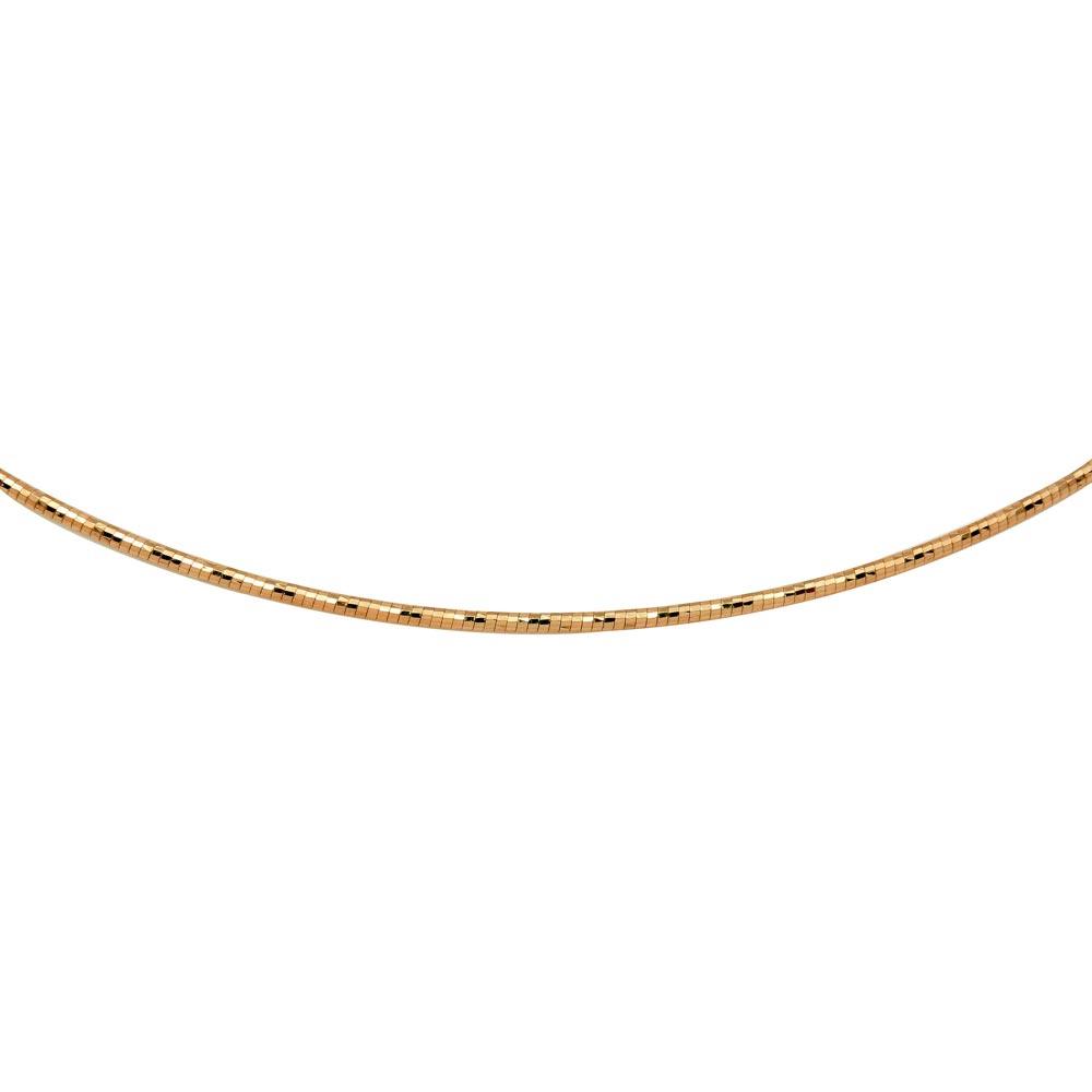 Rose Gold Plated 925 Sterling Silver DC Omega Box Chain 1.4mm - CH902 RGP