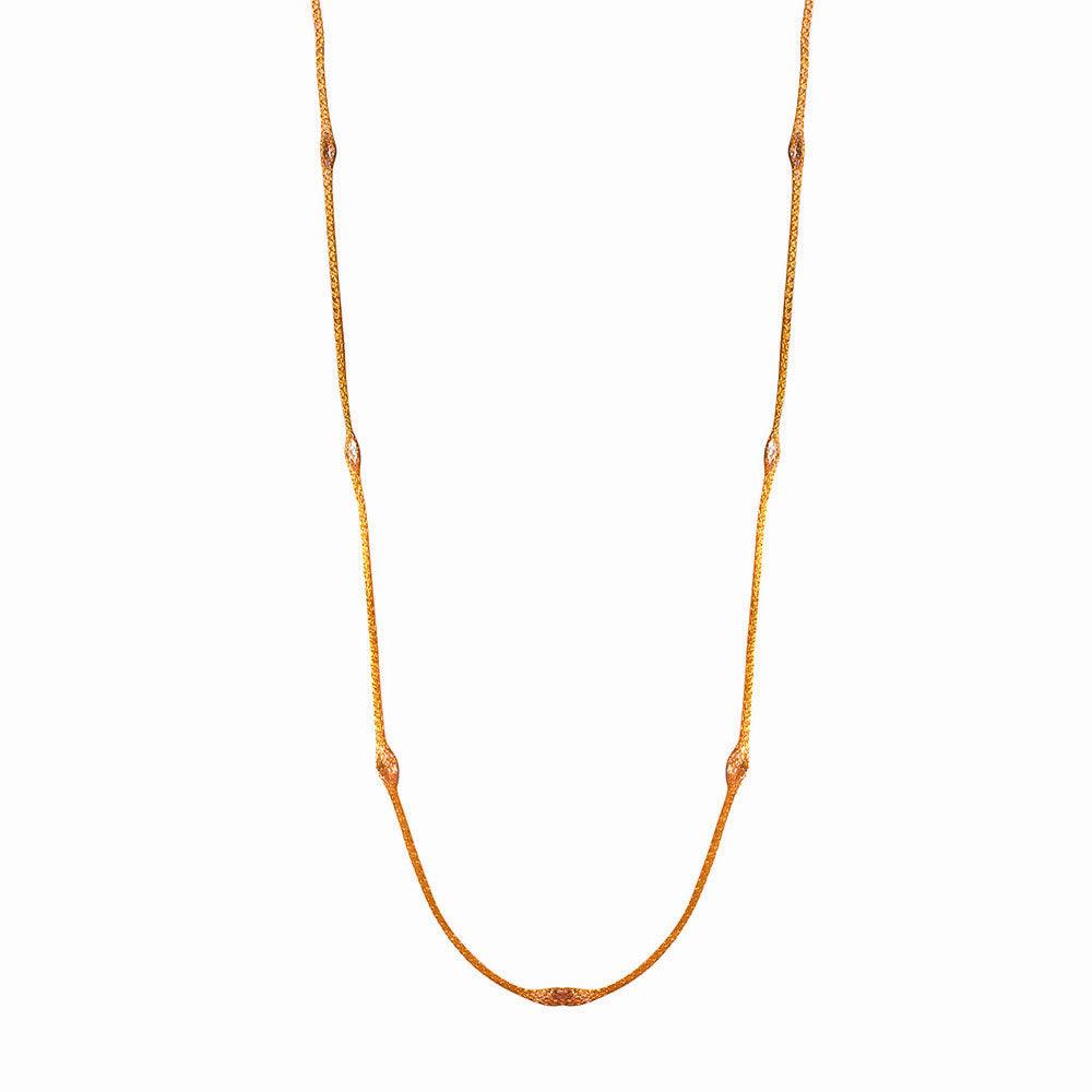 Silver 925 Rose Gold Plated Mystical Chain Italian Necklace - ITN00051RGP