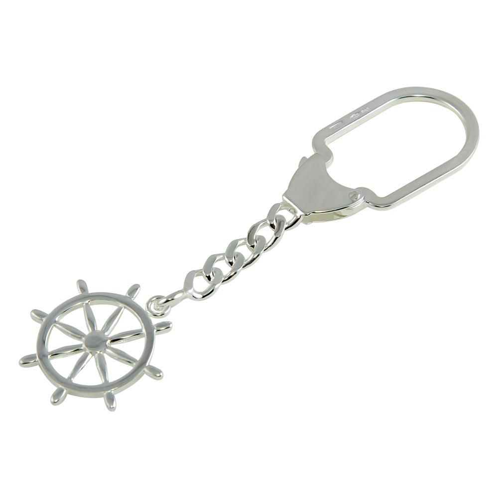 High Polished 925 Sterling Silver Anchor Keychain - KEYCHAIN27