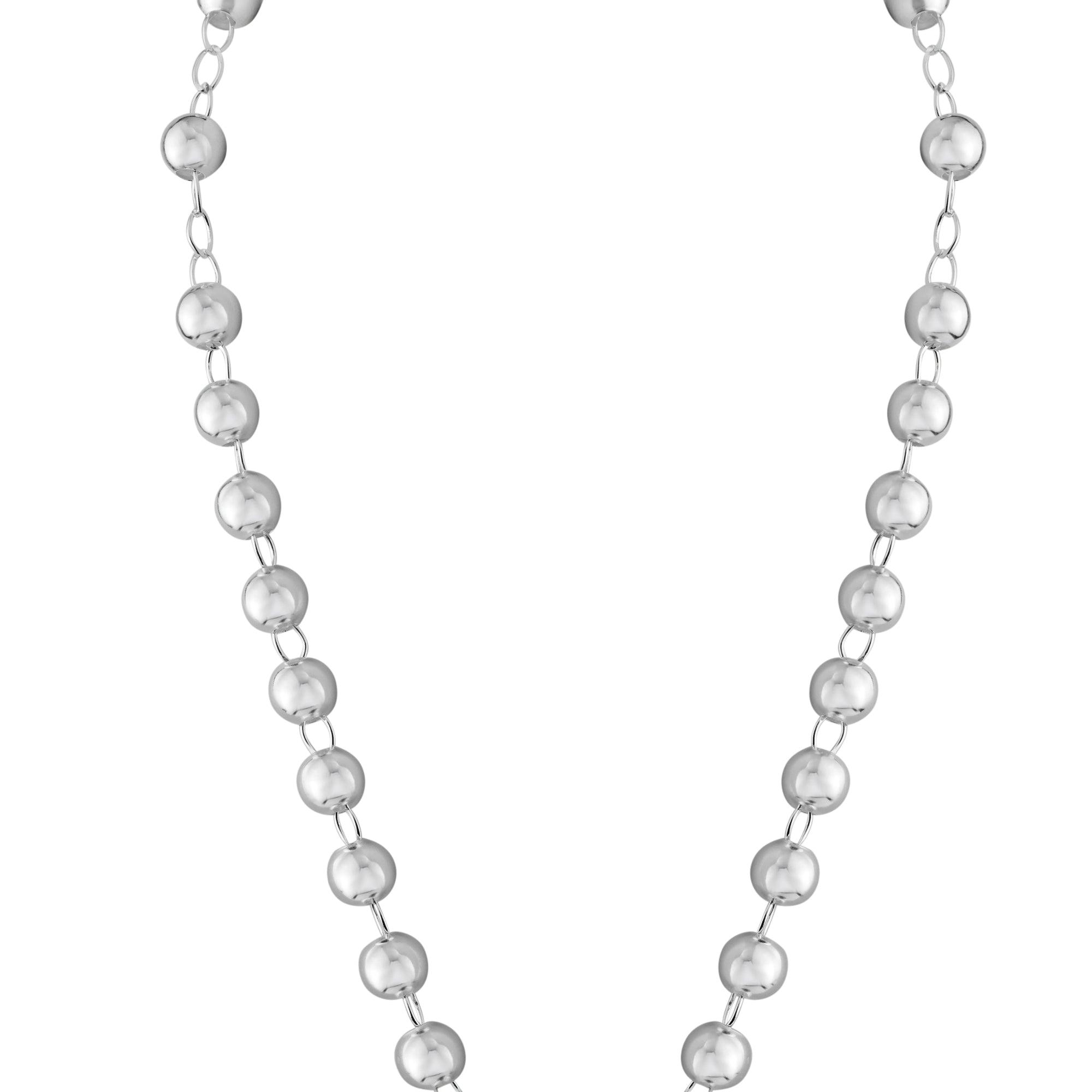 High Polished 925 Sterling Silver Rosary 3mm - RJP00005