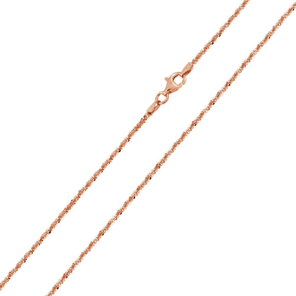 Silver 925 Rose Gold Plated Roc 025 Chain 1.4mm - CH167 RGP