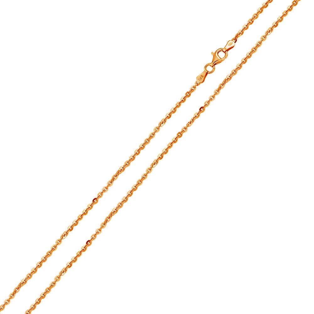 Silver 925 Rose Gold Plated Diamond Cut Edge Rolo 040 Chains 1.3mm - CH162 RGP