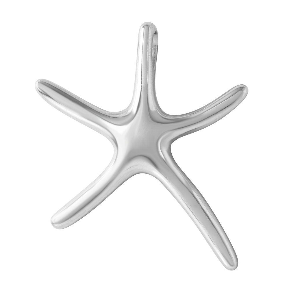 Silver 925 Starfish Shaped Pendant - STP01166