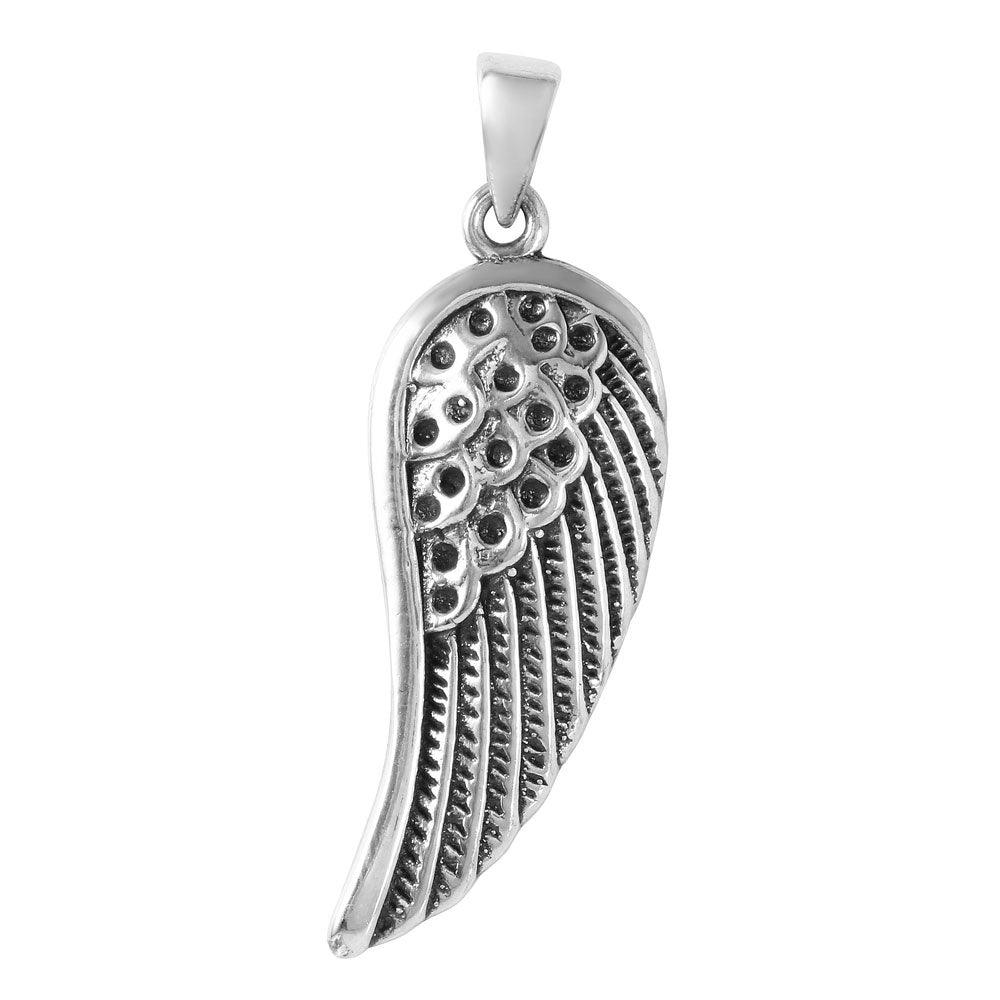 Silver 925 Stylized Wing Pendant - STP01291