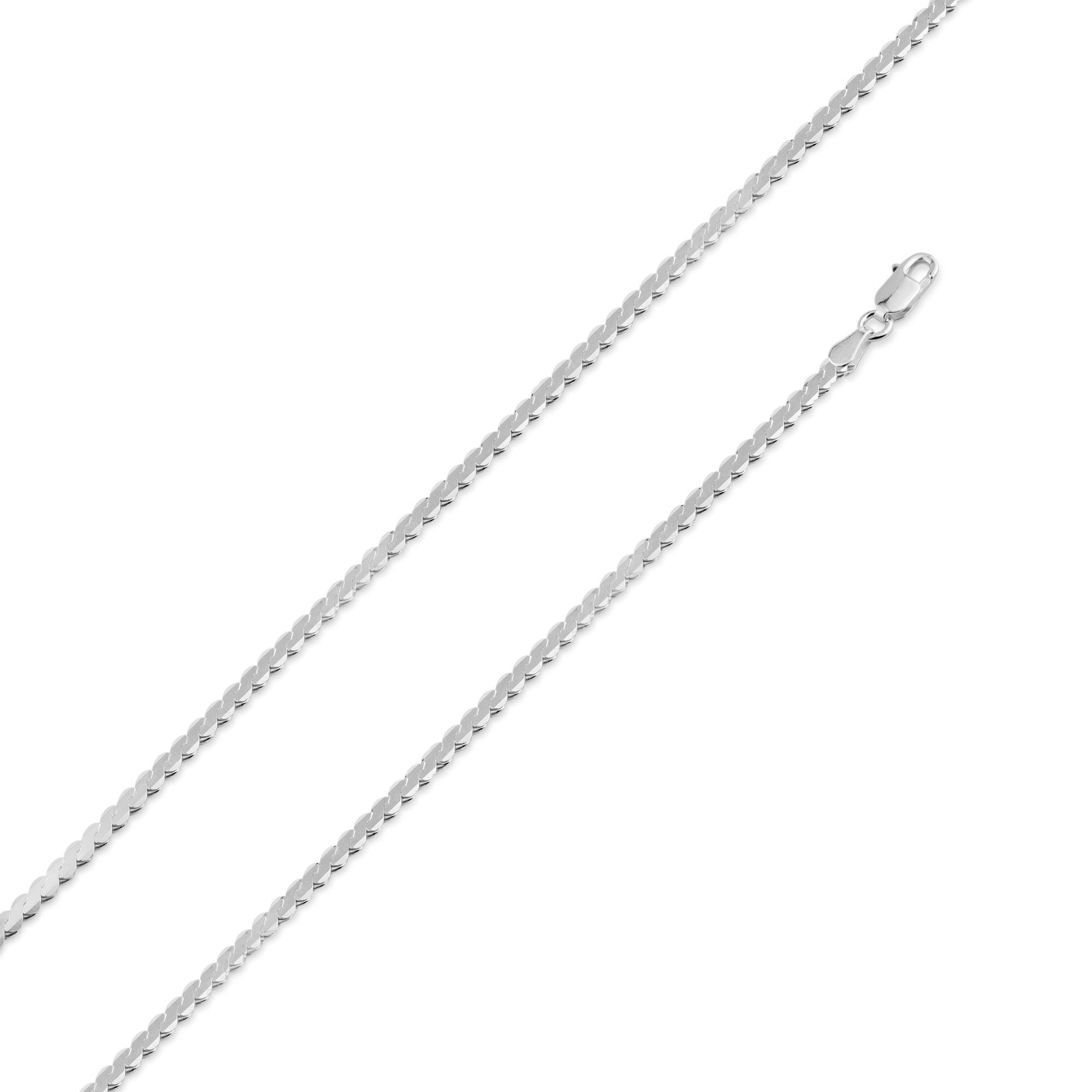 925 Sterling Silver Flat Rope / S Chain 3.0mm - CH750